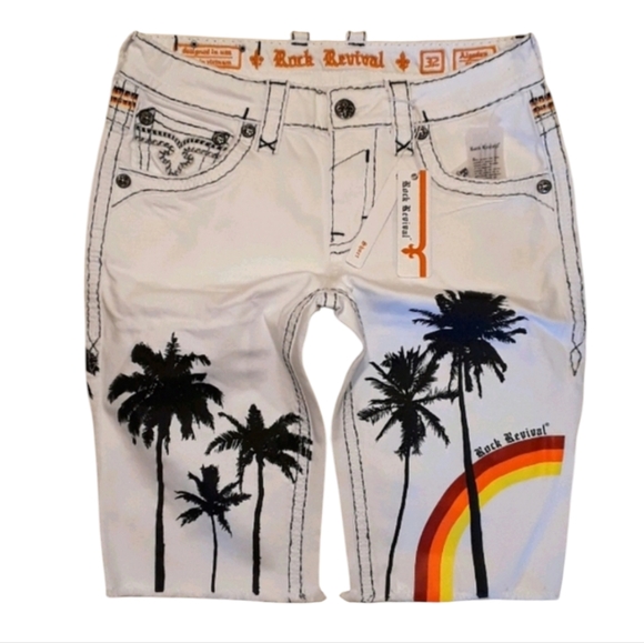 🆕️Rock Revival Algodon Shorts. Men's Size: Waist 42x14 Inseam. - Picture 5 of 10